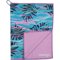 Noonan Golf Towel - Premium Microfiber Towel with Carabiner Clip - 24” x 15” - Fun, Creative & Unique Designs (Trendy Tropical)