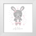 thumbnail image 1 of Noonday Design 12x12 White Modern Wood Framed Museum Art Print Titled - Ballerina Bunny III, 1 of 4