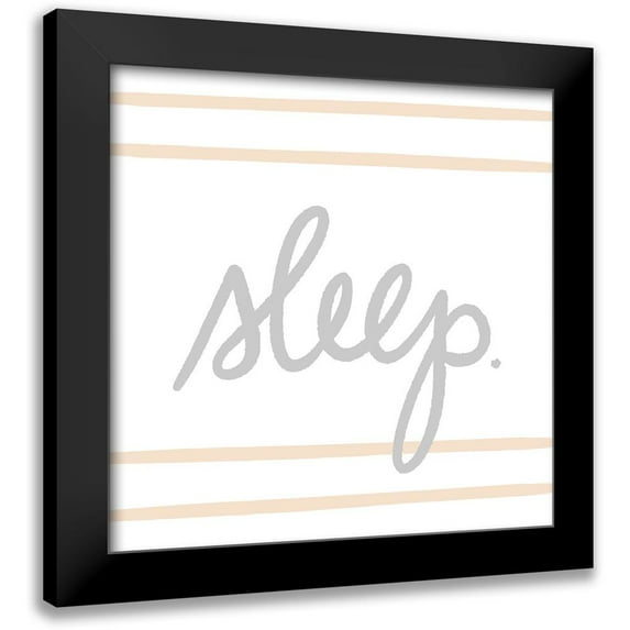Noonday Design 20x20 Black Modern Framed Museum Art Print Titled - Nursery Rules III