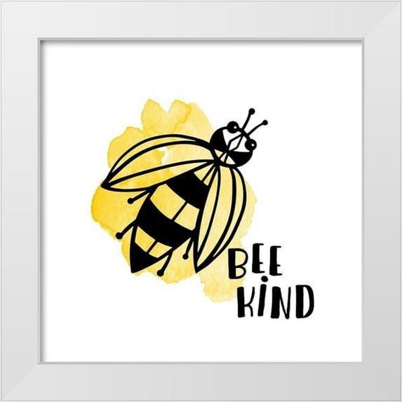 Noonday Design 20x20 White Modern Wood Framed Museum Art Print Titled - Buggin Out I