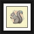 thumbnail image 1 of Noonday Design 26x26 Black Ornate Wood Framed with Double Matting Museum Art Print Titled - Woodland Babies IV, 1 of 4