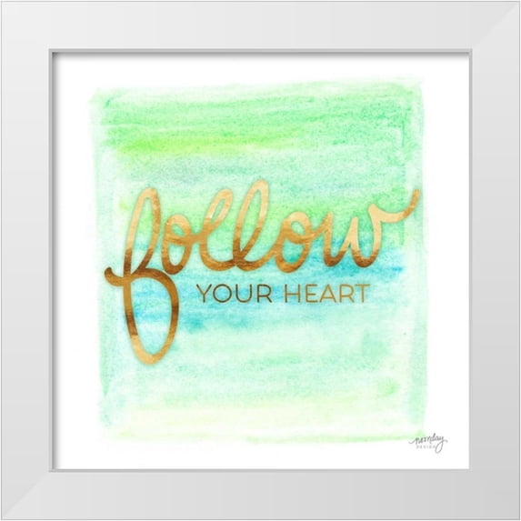 Noonday Design 26x26 White Modern Wood Framed Museum Art Print Titled - Color Splash Sayings VIII