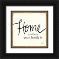 thumbnail image 1 of Noonday Designs 12x12 Black Ornate Wood Framed with Double Matting Museum Art Print Titled - Blessings of Home II (Home), 1 of 4