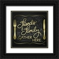 thumbnail image 1 of Noonday Designs 12x12 Black Ornate Wood Framed with Double Matting Museum Art Print Titled - Gather Here I (Friends Family), 1 of 4