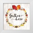 thumbnail image 1 of Noonday Designs 12x12 White Modern Wood Framed Museum Art Print Titled - Pumpkin Spice Gather Here, 1 of 4