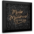 thumbnail image 1 of Noonday Designs 15x15 Black Modern Framed Museum Art Print Titled - Gather Here II (Meal Memories), 1 of 5