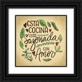 thumbnail image 1 of Noonday Designs 15x15 Black Ornate Wood Framed with Double Matting Museum Art Print Titled - Kitchen Memories Spanish I, 1 of 4