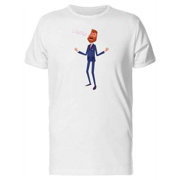 Nooo! Angry Business Man T-Shirt Men -Image by Shutterstock, Male Small