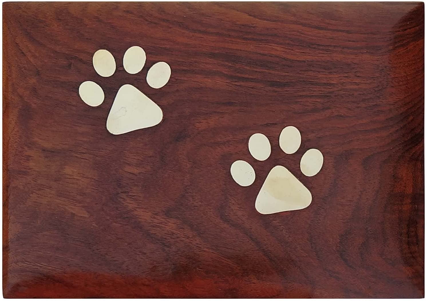 Noor Secrets Wooden Pet Urns for Dogs Ashes - Wood Cremation Urns for Pets - Cat Dog Urns - Dog Ashes Keepsake Urn - Rosewood Decorative Urn for Dog Cat Ashes - Pet Ashes Keepsake Box