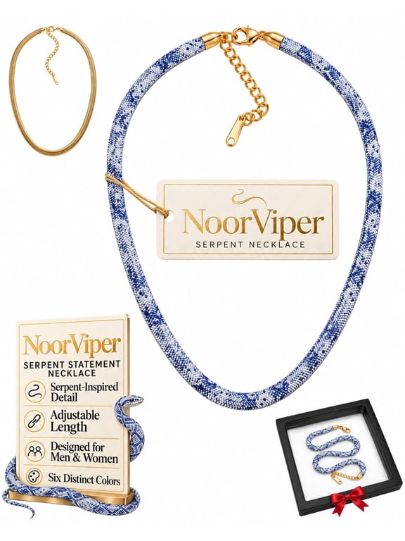 Necklace, NoorViper Serpent Statement Necklace