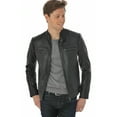 thumbnail image 1 of Noora Leather Jacket Men's Genuine Stylish & Fashionable Black Smart Fit NI-59, 1 of 8