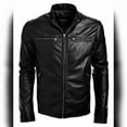 thumbnail image 1 of Noora Men's Authentic Lambskin Leather Jacket Slim Fit Outerwear Soft Premium Black Leather Jacket With Zipper Pocket YK95, 1 of 7