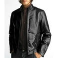 thumbnail image 1 of Noora men&rsquo;s stylish leather jacket in black, 1 of 4