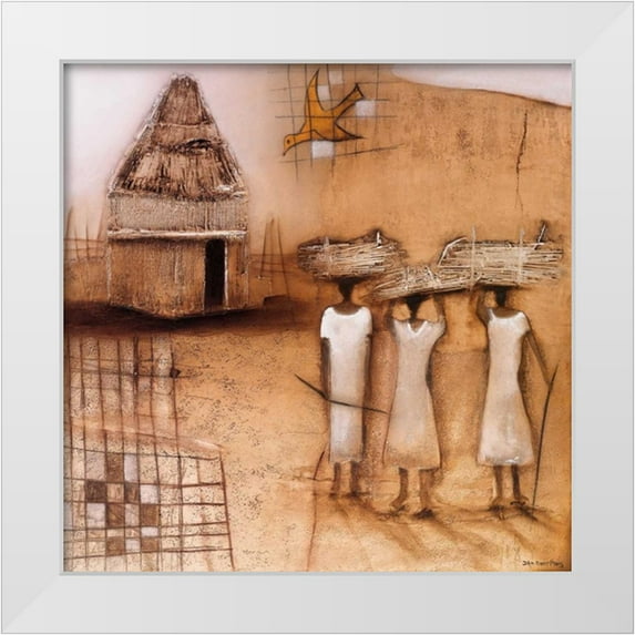 Noordhuis, Jan Eelse 12x12 White Modern Wood Framed Museum Art Print Titled - Harvest time I