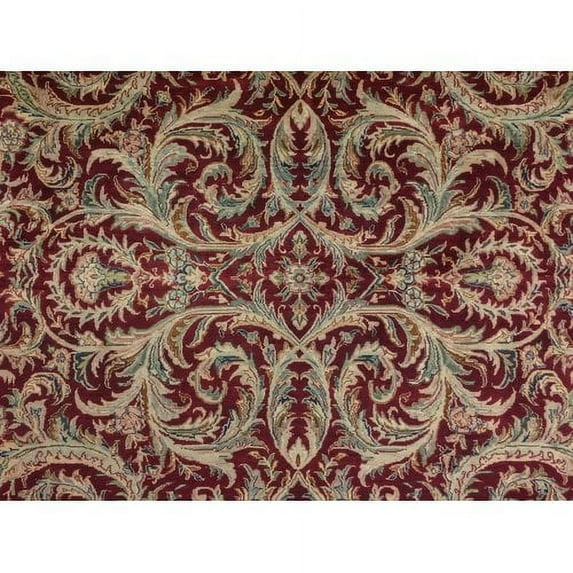 Noori Rug Wali Berfu Hand Knotted Wool Red Area Rug