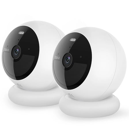 Noorio 2K Wireless Battery Security Cameras Kit, 16GB Storage, Magnetic & Screw Mount, B210