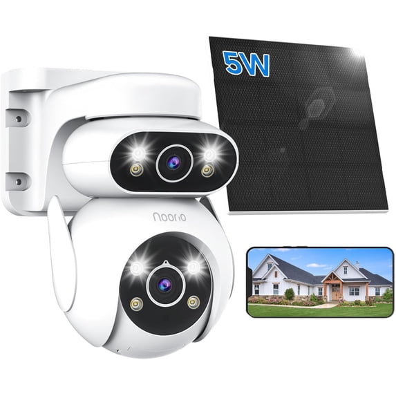 Noorio 4G LTE Cellular Solar Security Camera Wireless Outdoor