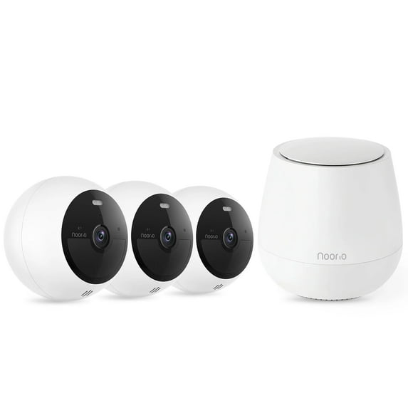 Noorio B210 Smart Security Camera System - High-Resolution 2K Surveillance for Home Safety, Hassle-Free Installation,Remote Monitoring with App