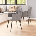 thumbnail image 1 of Noosa Dining Chair Gray Dining Chair, Modern Style, Soft and smooth velvet fabric, Plywood, Indoor Dining, 1 of 12