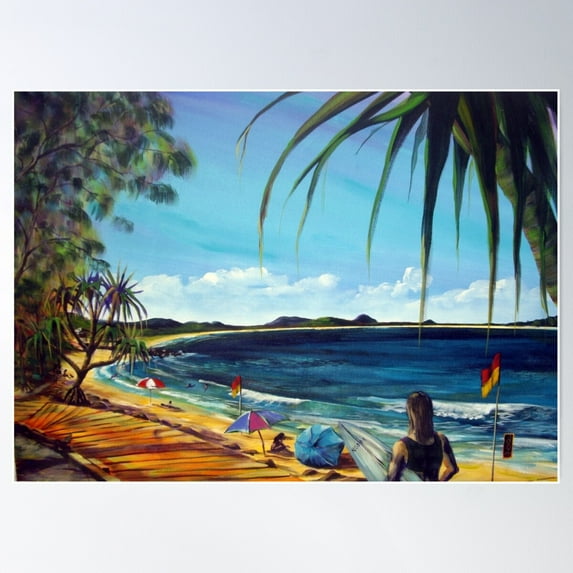 Noosa North Shore Poster Wall Art, Modern Wall Decor For Living Room Bedroom, 16x24 UNFRAMED