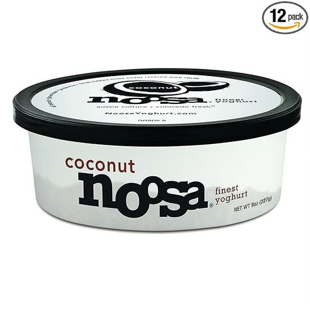 Noosa Yoghurt, Smooth & Creamy Coconut Flavor, 8 Ounce (Pack of 12