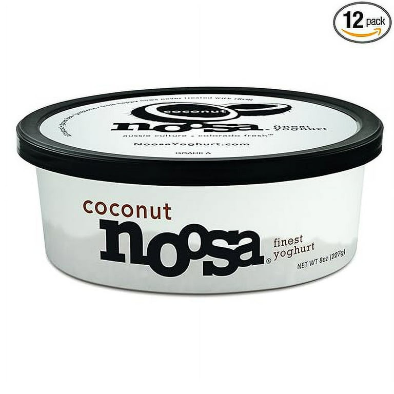 Noosa Yoghurt, Smooth & Creamy Coconut Flavor, 8 Ounce (Pack of 12