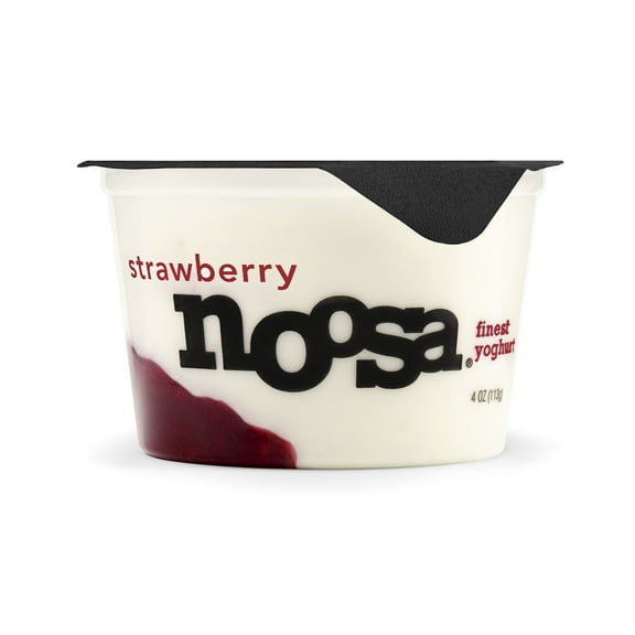 Noosa Yoghurt, Whole Milk Yogurt, Velvety Smooth & Creamy, Strawberry, Single Serve 4 oz
