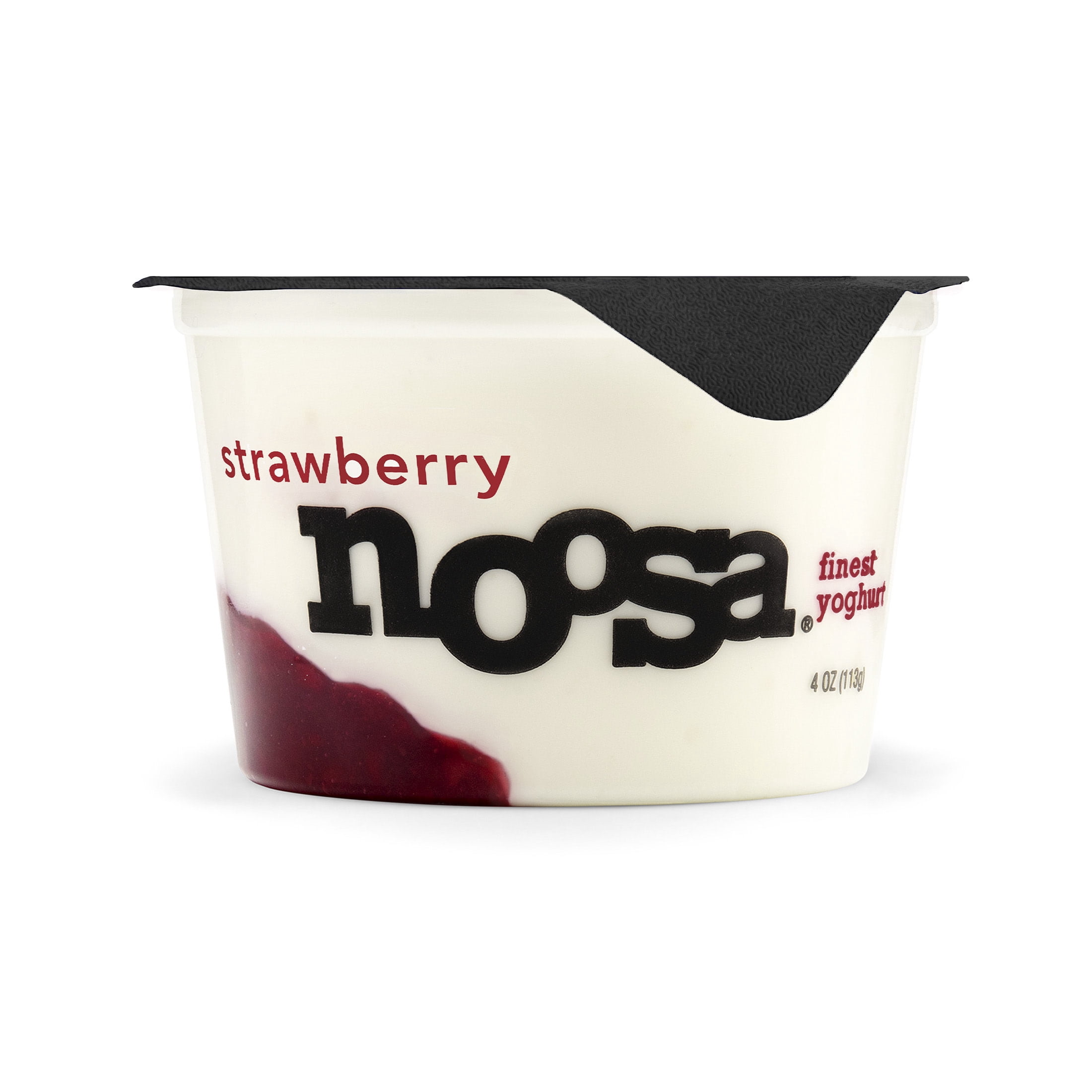 Noosa Yoghurt, Whole Milk Yogurt, Velvety Smooth & Creamy, Strawberry, Single Serve 4 oz