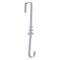 Noothes 15" Metal Wreath Hanger with Snowflake Accent, Front Door Hook for Quick Holiday Setup and Festive Home Decor