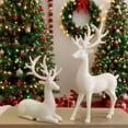 thumbnail image 1 of Noothes 2-Piece Resin Reindeer Figurines Set Deer Couple Decor for Christmas Home Accents Tabletop Mantle Display, 1 of 9
