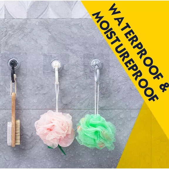 Noothes 360 Punch Free Hooks Adhesive Hook Multi-function Paste Hook Strong Sticky Hook No Drill Hooks 360 Rotation Hooks