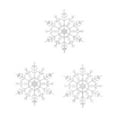 thumbnail image 1 of Noothes 5 Inch Plastic Snowflake Ornaments for Christmas Tree Winter Garland Decor, Set of Silver Hanging Decorations for Seasonal Home Accents, 1 of 4