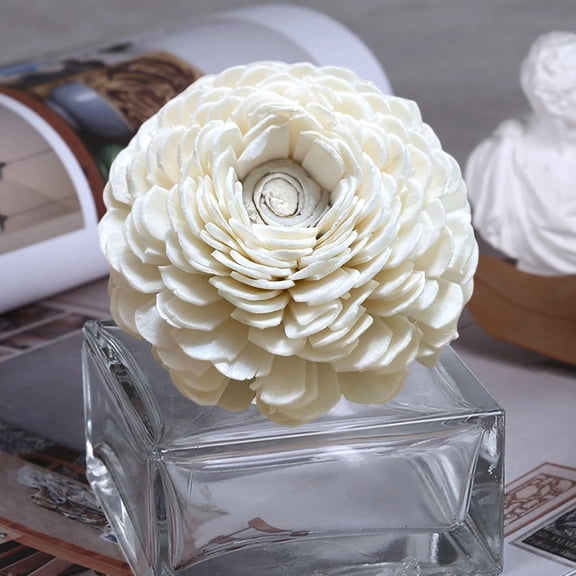 Noothes Absorbent Fragrance Diffuser Wood Flower Fragrance Diffuser Long-Lasting Desk Stress Relief Diffuser Artificial Flower Home Decor