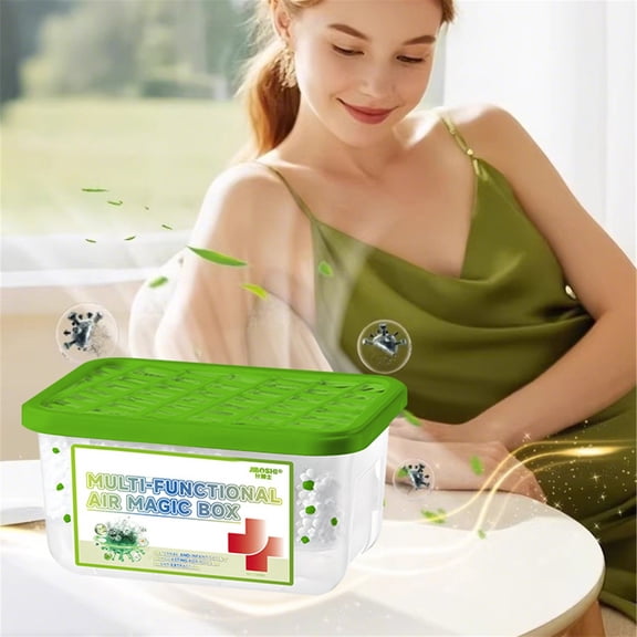 Noothes Activated Carbon Air Purifier Dust Removal Box 350ml Multi Functional Home Air Purifiers for Bedroom Kitchen Odor Remover Bathroom Freshness Maintainer Long Lasting