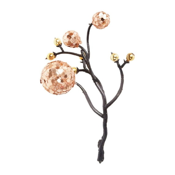 Noothes Artificial Christmas Holly Flowers with Realistic Needle-like Red Decor, Fade-Resistant Festive Table Arrangement for Year-Round Home Accents