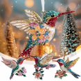 thumbnail image 1 of Noothes Bird Christmas Ornament Glitter Sparkling Acrylic Festive Holiday Tree Decor Fake Bird Vintage Style Home Decoration for Christmas Holiday Party, 1 of 9