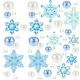 thumbnail image 1 of Noothes Blue Christmas Vase Fillers with Acrylic Snowflakes, Clear Water Gel Beads for Reusable Table Centerpieces and Holiday Wedding Decor, 1 of 6