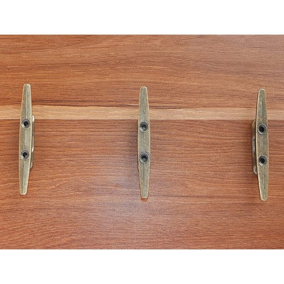 Noothes Bronze Dock Cleat Mooring Cleat 4 Inch Boat Cleat Boat Dock Cleat 4Pcs Set for Marine Hardware DIY Nautical Decoration