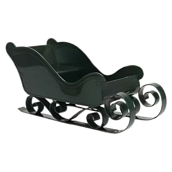 Noothes Christmas Sleigh Ornament for Tabletop Decor, Santa Sleigh Sculpture for Holiday Home Decor Indoor Outdoor, Traditional Festive Centerpiece Display