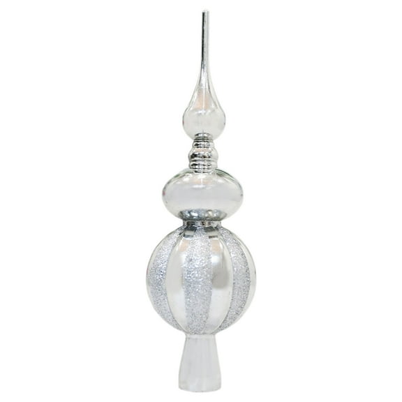 Noothes Christmas Tree Topper Electroplated Plastic Glitter Star for Xmas Tree Wreath Accent and Holiday Party Decoration Finials