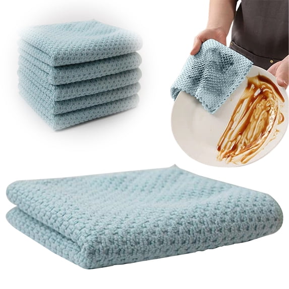 Noothes Corn Fiber Cleaning Cloth Multi Purpose High Absorbent Lint Free Kitchen Towels Soft Dish Towels for Washing Wash Cloths Cleaning Rags