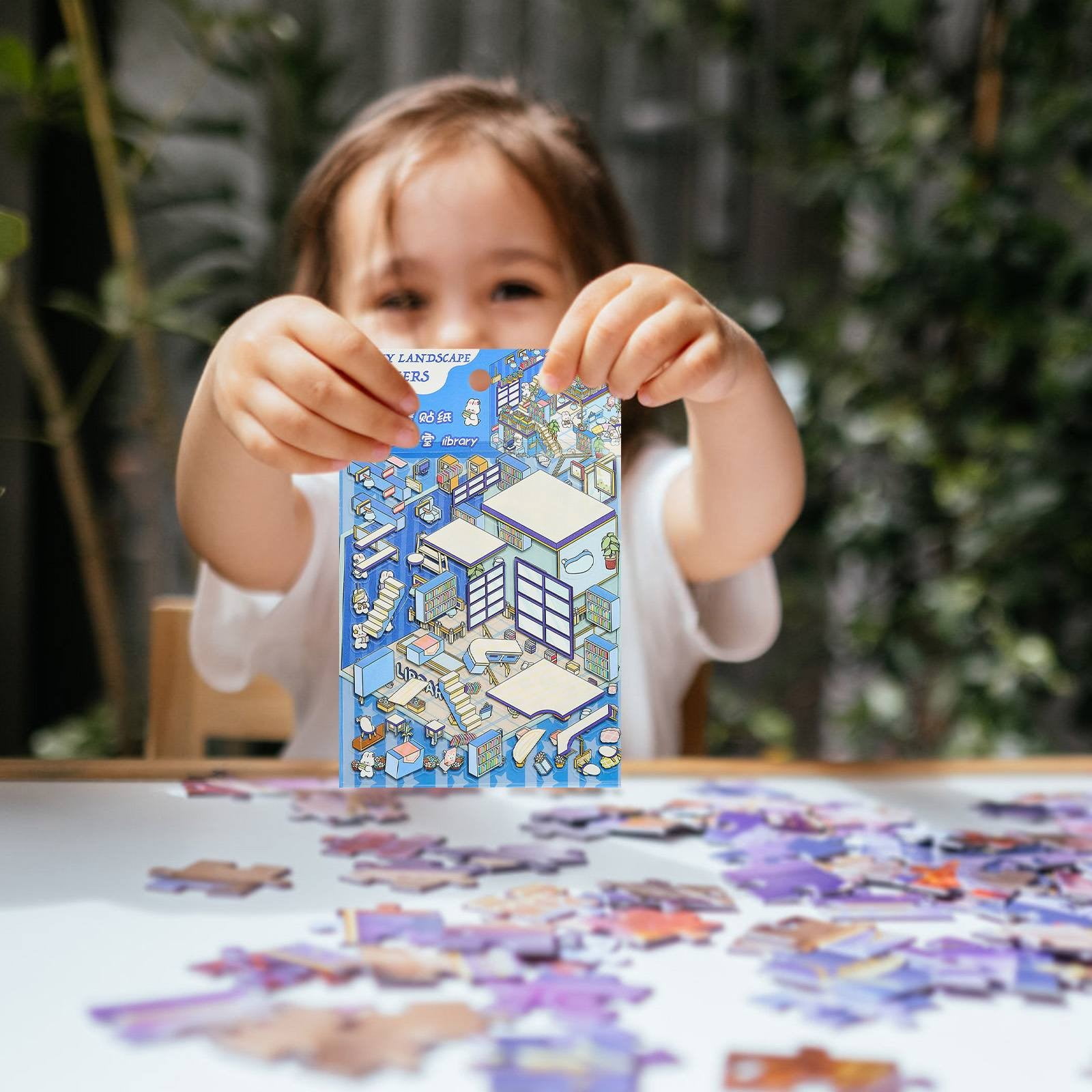 Noothes DIY 3D House Scene Stickers, Cute Fun Stacking Miniature ...