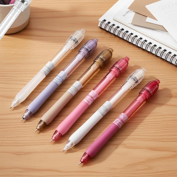 Noothes Fidget Pen for Adults Anxiety Pens 0.5mm Point Gel Pens with Rotating Top Stress Relief Pen with Fidget Ball for Journaling 4 Pack 10ml