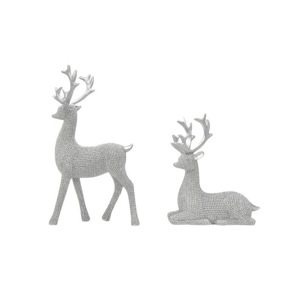 Noothes Gold and Silver Christmas Tabletop Ornament Handmade Pearlescent Luxury Decor for Home and Mall Holiday Displays