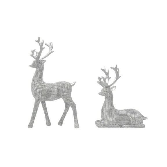 Noothes Gold and Silver Christmas Tabletop Ornament Handmade Pearlescent Luxury Decor for Home and Mall Holiday Displays