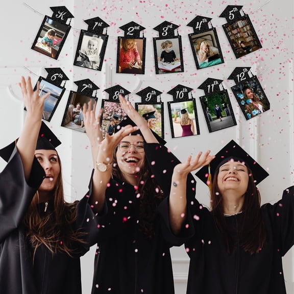 Noothes Graduation Party Decorations 2026 Congrats Grad Banner and K 12th Grade Photo Banner We Are So Proud Of You Class Of 2026