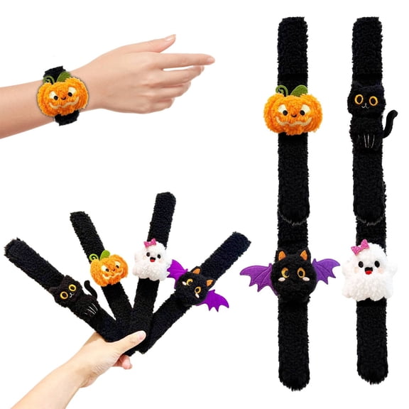 Noothes Halloween Snap Bracelets Slap Wristbands Set Party Favors for Home Decor Goodie Bag Fillers Basket Stuffers and Halloween Trinkets