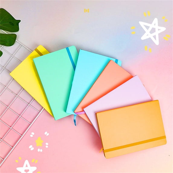Noothes Hardcover Journal 160 Page Journal Notebooks Thick Paper Ribbon Bookmark Sticker Labels Set