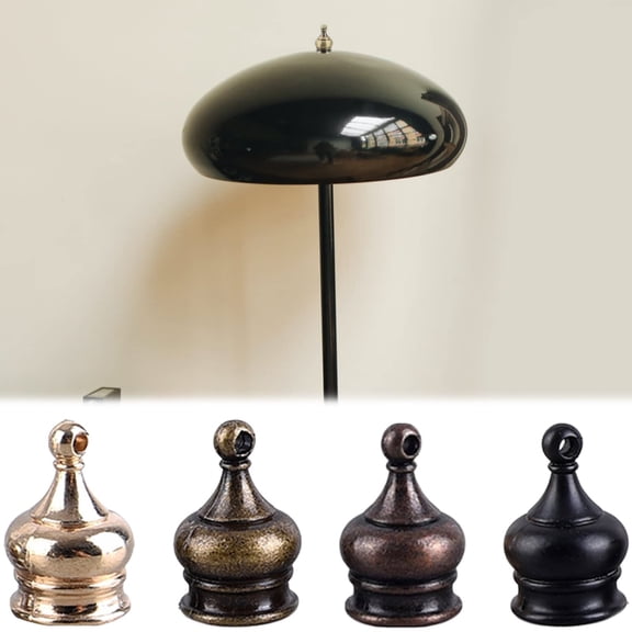 Noothes Lamp Finials Decorative Bronze Screw On Lamp Knob Replacement Finials for Lamps Lamp Shade Cap Hardware for Floor Table Harps and Home Use