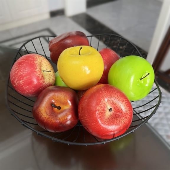 Noothes Lifelike Artificial Fruit Realistic Fake Fruit Apple Decorative Fruit for Home Dining Table Centerpiece Cabinet Display and Photography Props